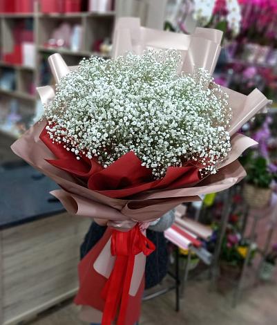 Букет цветов из: Гипсофила в Новый Городок Щелковского района