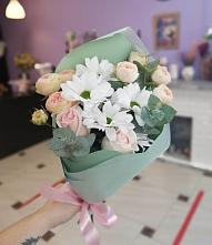 Букет цветов из:  Хризантемы и Розы #REPLACE_PRED# Новый Городок Щелковского района